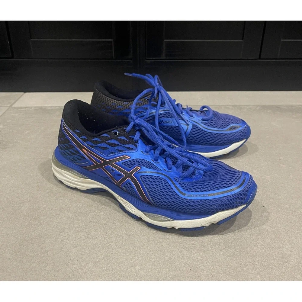 Asics Gel Cumulus 19 Shoes Blue Womens 8.5 Running Sneakers T7B8N Athletic
